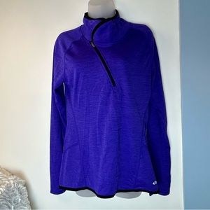 Champion Duo‎ Dry Purple 1/2 Zip Athletic Shirt Women's Medium.